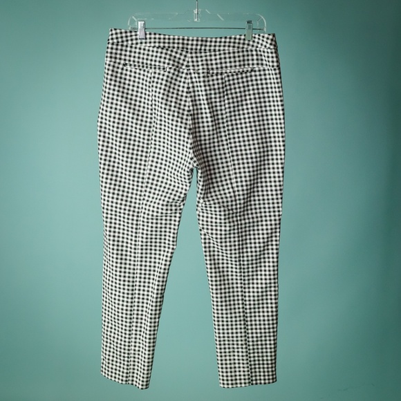 Adrianna Papell 14 Black White Plaid Check Pants - Picture 6 of 6
